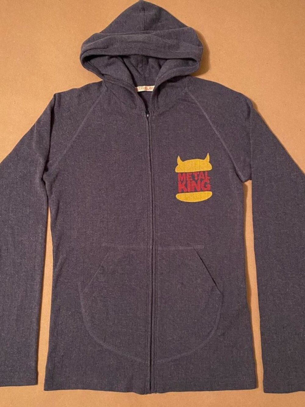 Hysteric Glamour Metal King logo Burger King Zip Hoodie 90s
